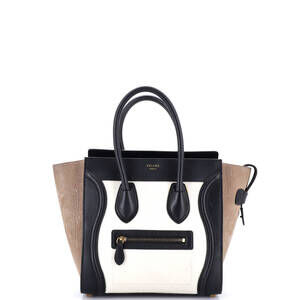 Celine Luggage Bag Canvas And Leather #189283C92B